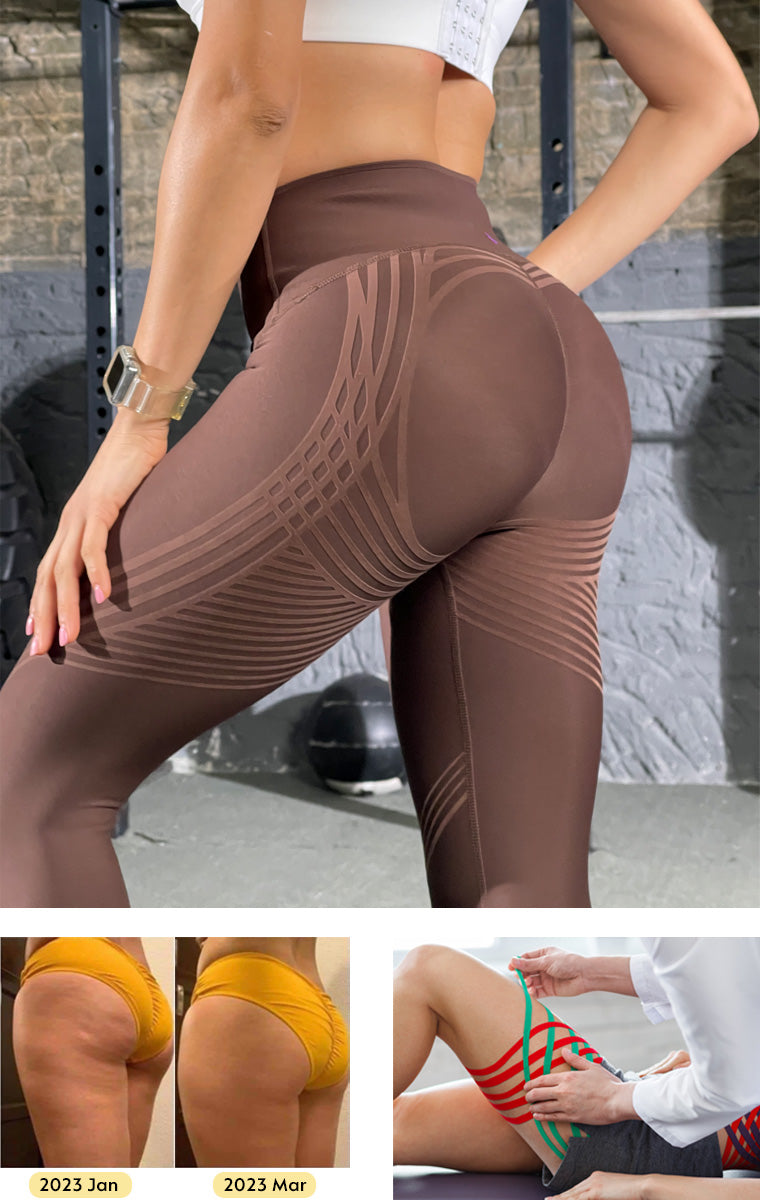 Jenbou Anti Cellulite Workout Leggings for Women Ruched Butt Lifting Yoga  Pants | eBay