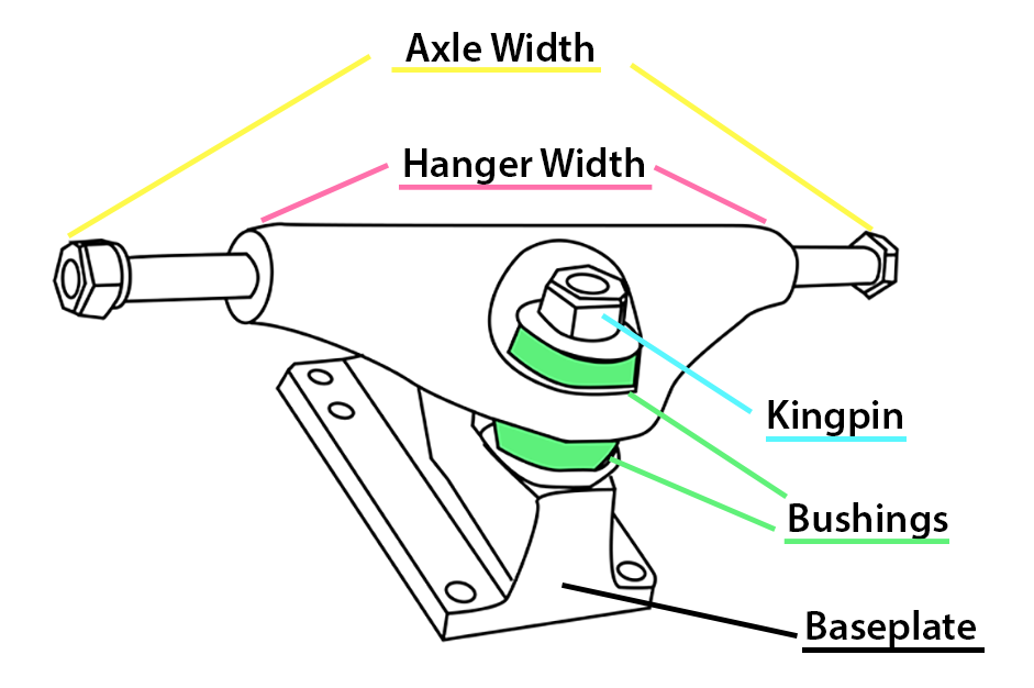 Skateboard Truck Diagram