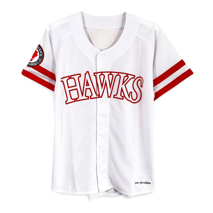 Retro Multi Autographed Signed NPB Fukuoka Softbank Hawks Knit Jersey