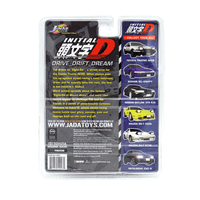 Scale Models Retro 2004 Jada Toys Initial D Diecast Metal Car Mazda RX-7 FC3S 1:64