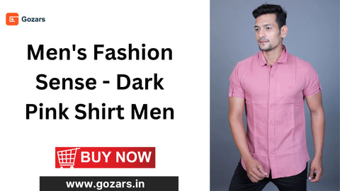 Get the best Dark Pink Shirt Men Online - Gozars