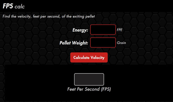 FPS Calculator - AirGun Tactical