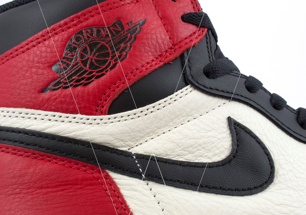 air jordan 1 bred toe real vs fake