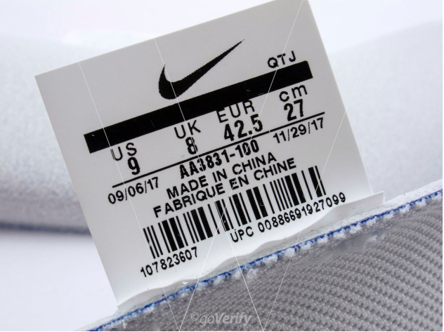 off white vapormax size tag