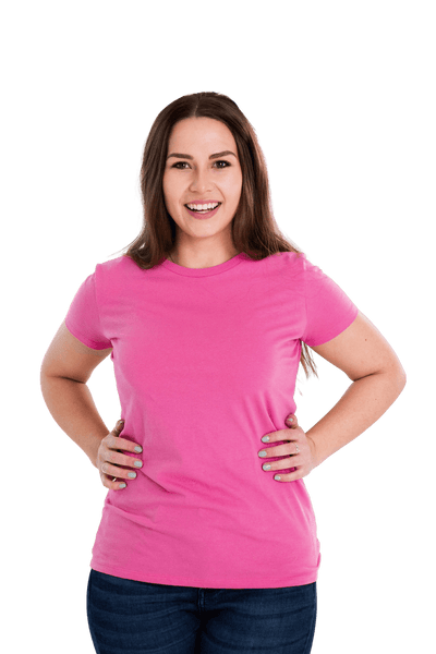 Ladies Premium Cotton Short Sleeve V-Neck Tee – GOEX Apparel