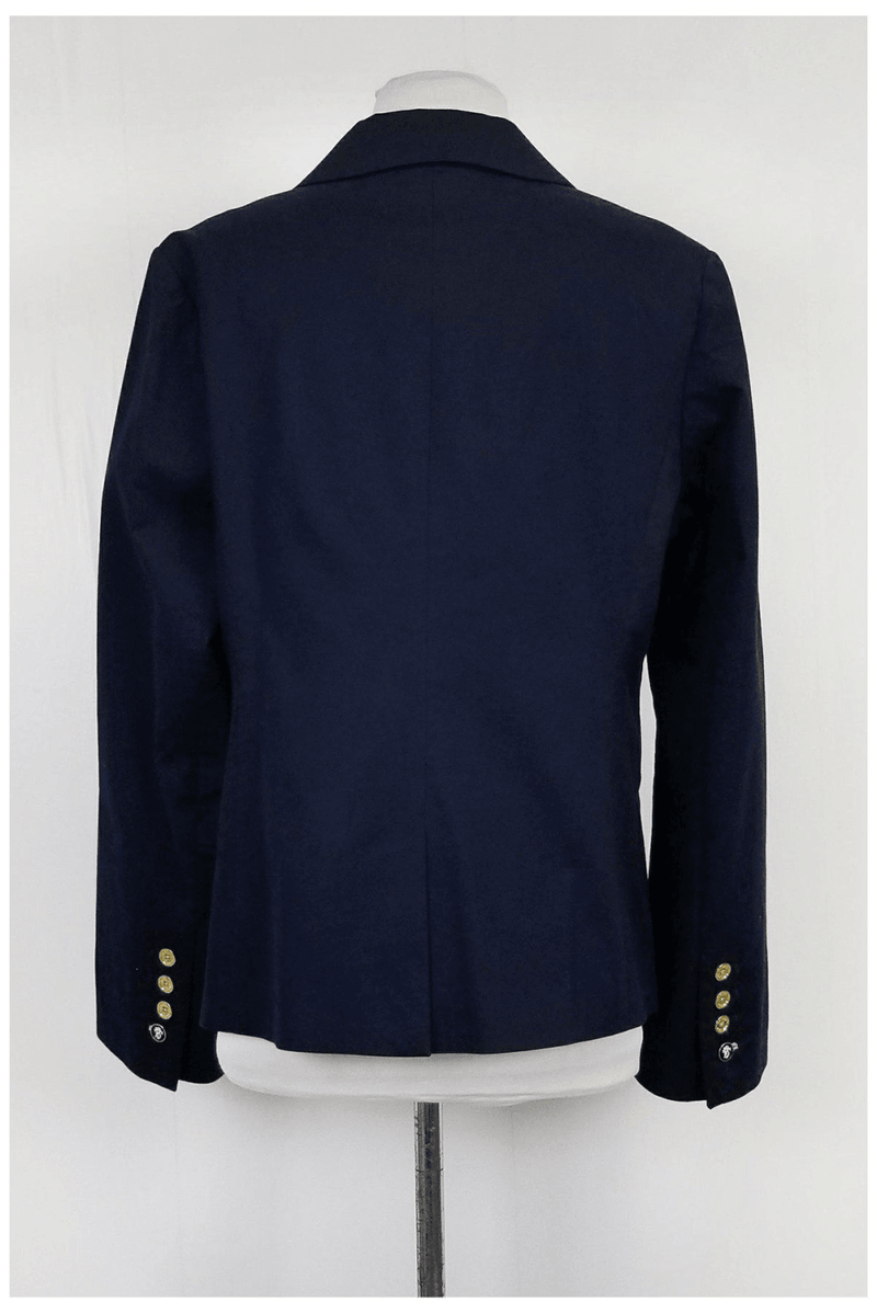 Tory Burch - Navy Gold Button Blazer – Trendy Seconds