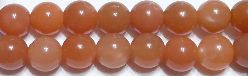 オレンジムーンストーン丸玉8mmAA+ （天然石ビーズ）