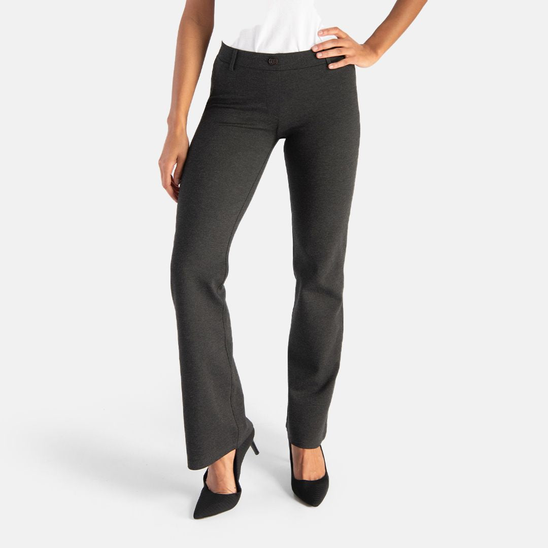 Betabrand, Pants & Jumpsuits, Betabrand Bootcut Yoga Dress Pants Charcoal  Gray Size Medium