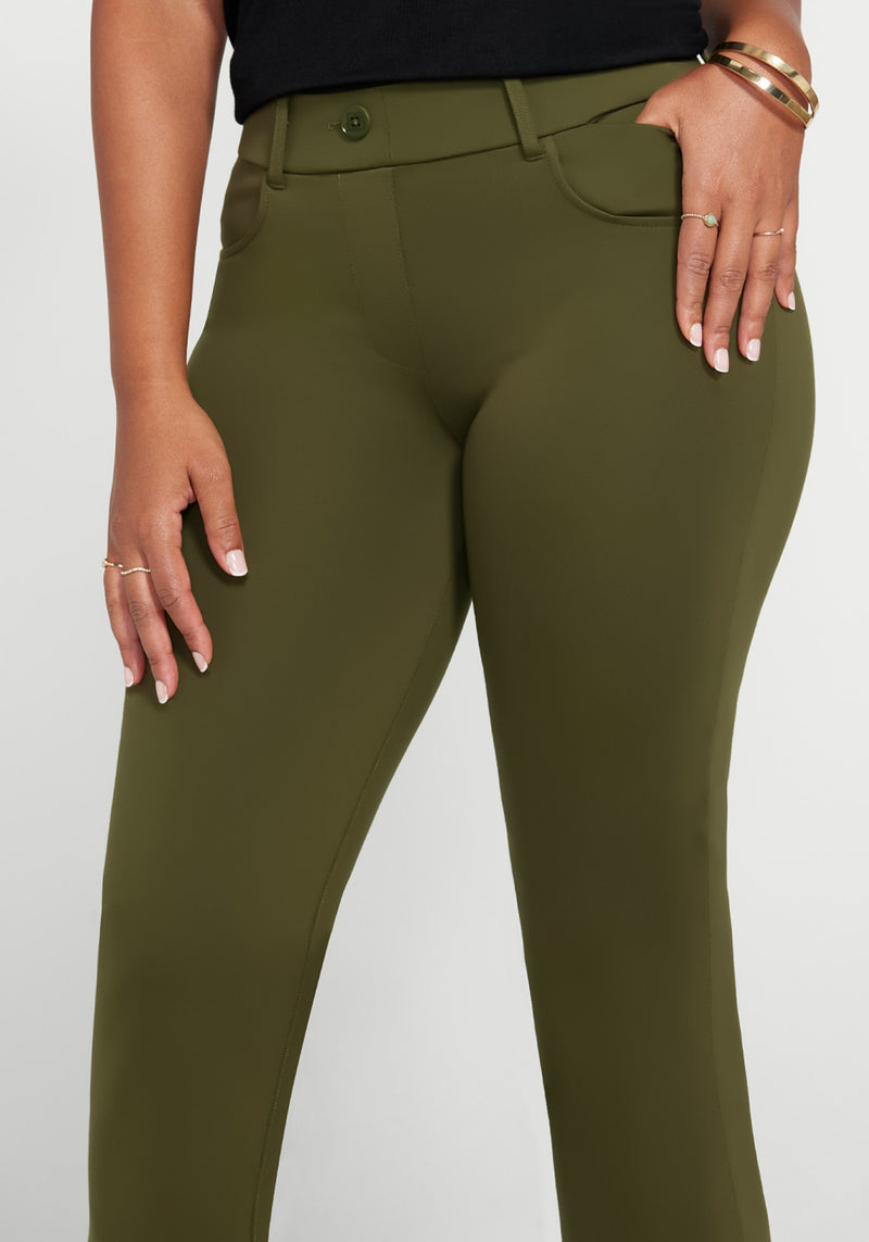 Plus Size - Full Length Signature Waist Ponte Cargo Legging - Torrid