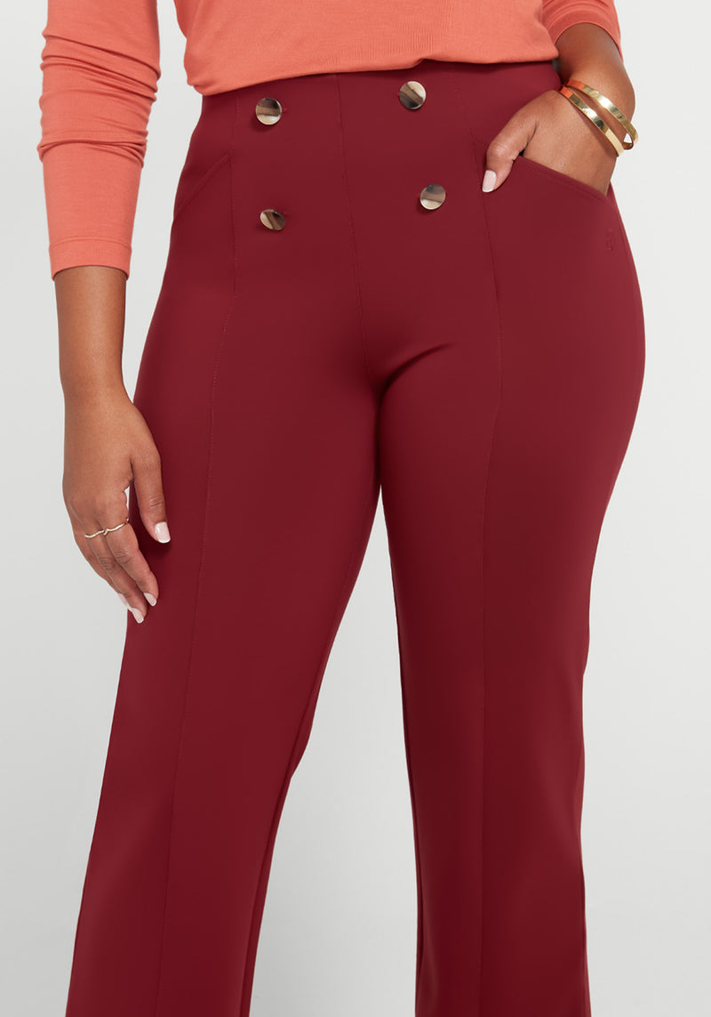 Atlantic Pant, Wide (Oxblood)