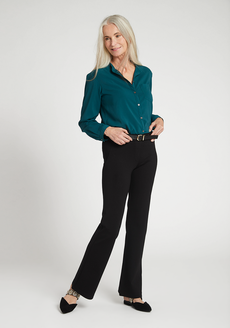 Betabrand Bootcut Classic Dress Pant Yoga Pants Small Short Petite Black  Pull On Size undefined - $41 - From sandy