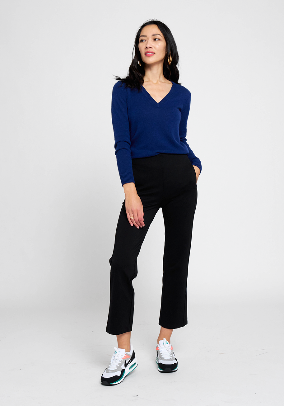 Betabrand Straight Leg Dress Pant Yoga Black SP