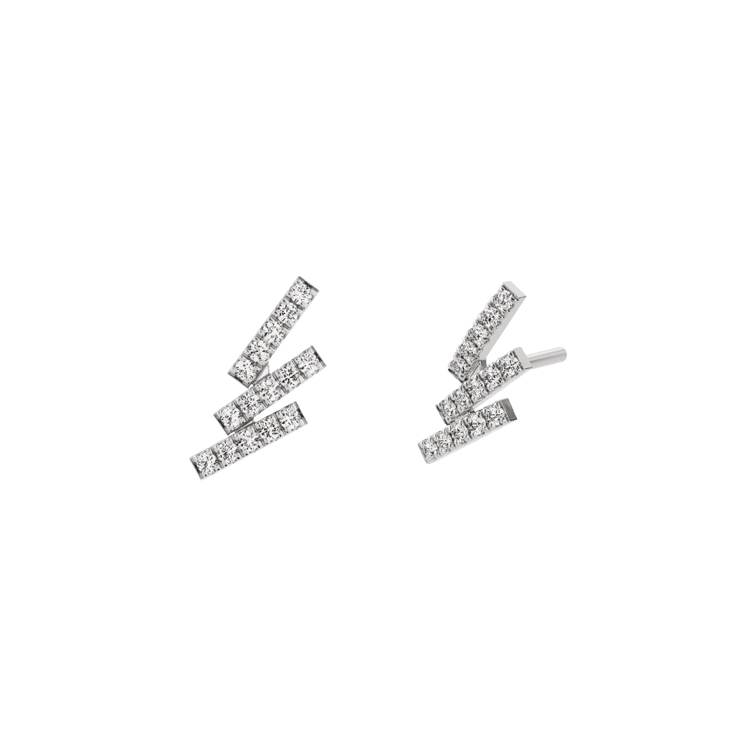 Lab-Grown Diamond Barak Earrings | 18K white gold / 0.2ct  | Jewelry | The Future Rocks