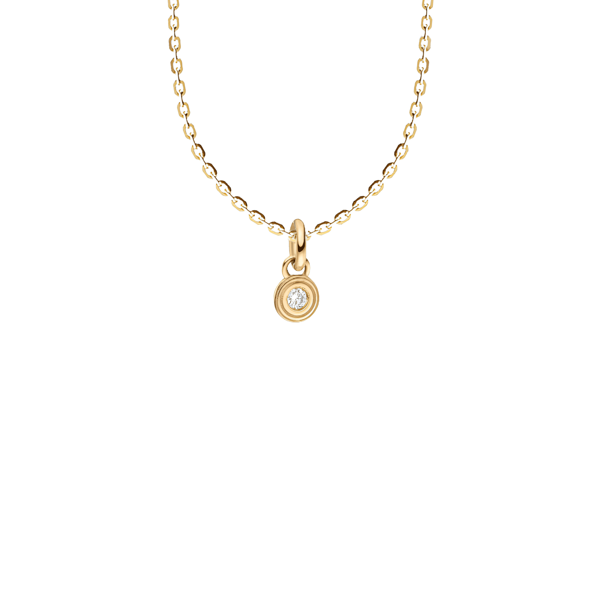 Drops of Memories Pendant Necklace | 18K yellow gold / Chain length 420mm / 16.5in / 0.03ct  | Jewelry | The Future Rocks