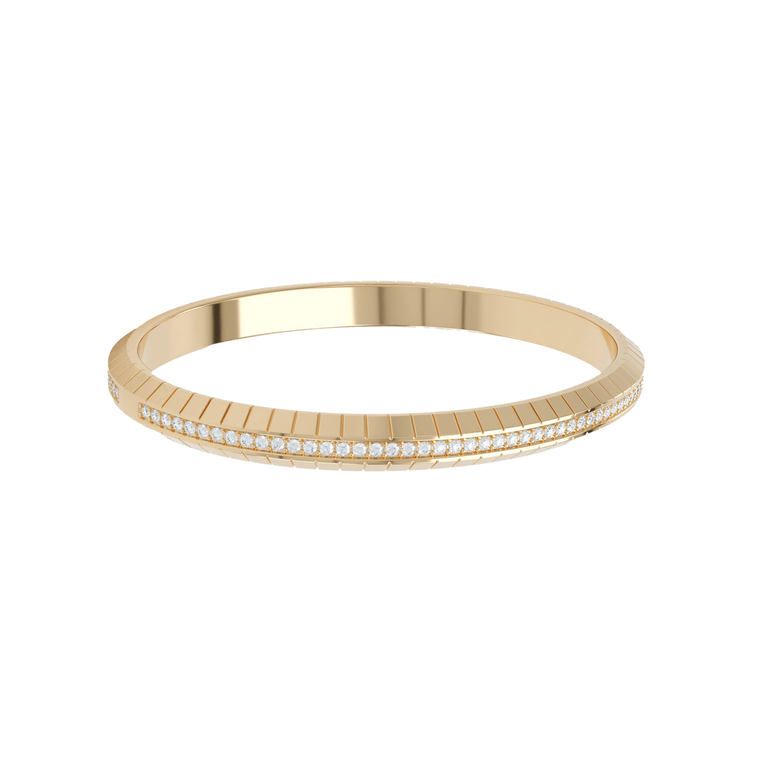 Lab-Grown Diamond Eternity Bangle Bracelet | 18K yellow gold / Large: 18cm  | Jewelry | The Future Rocks