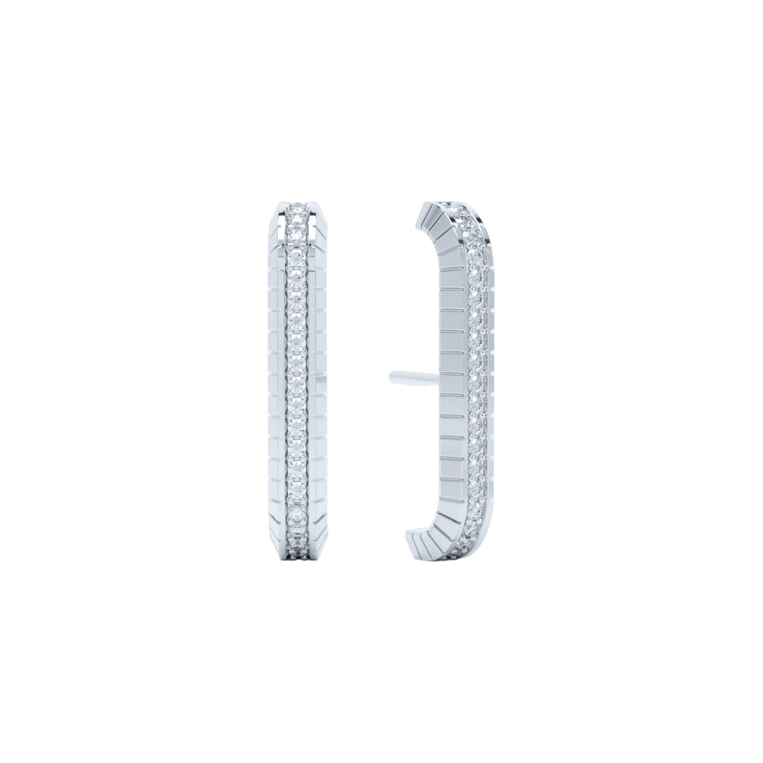 Lab-Grown Diamond Eternity Ear Cuffs | 18K white gold / Pair  | Jewelry | The Future Rocks