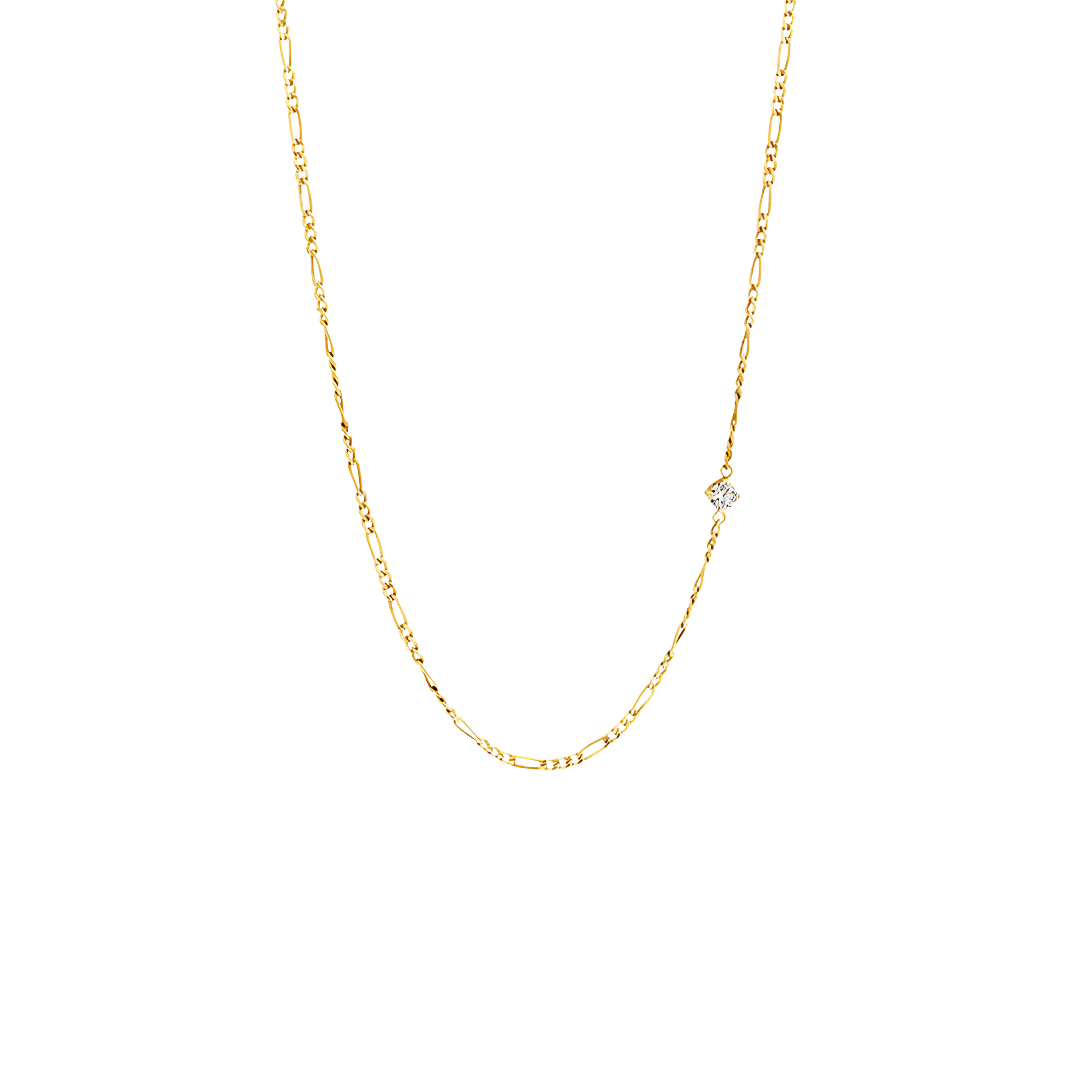 Lab-Grown Diamond Flawless Chain Necklace | 18K yellow gold / 0.1ct  | Jewelry | The Future Rocks