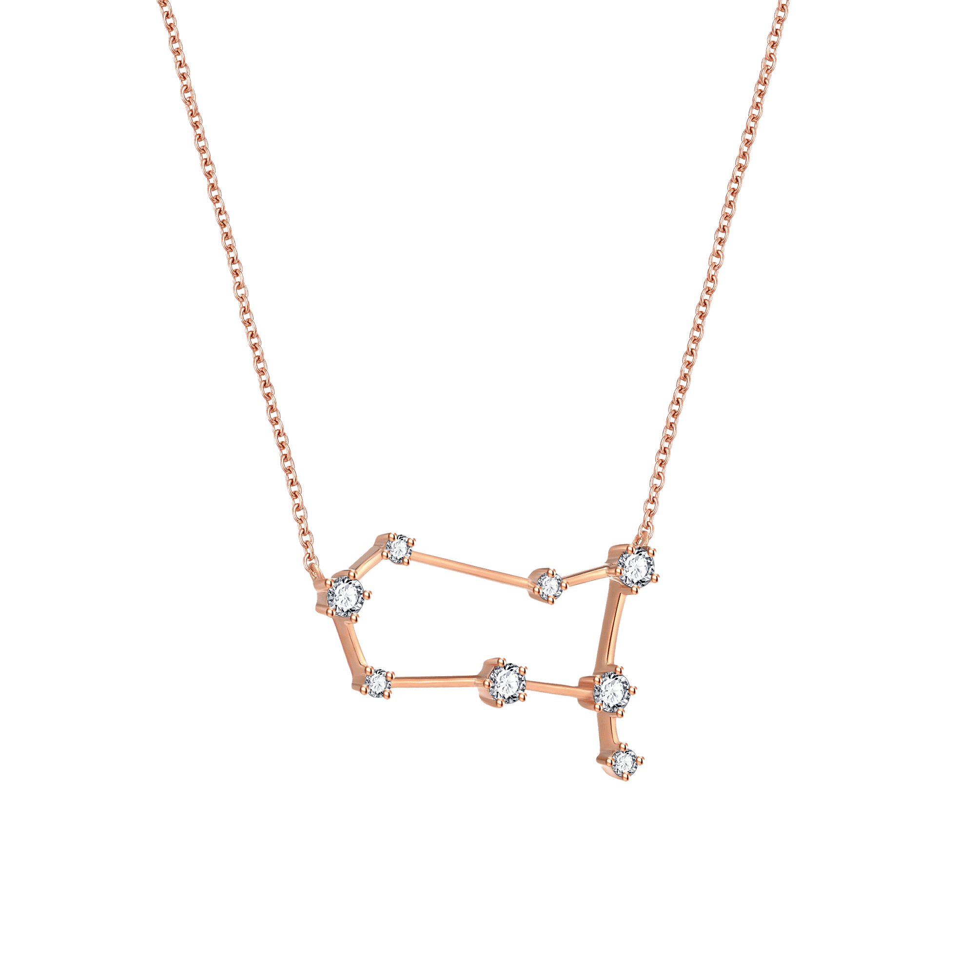 Gemini Zodiac Necklace | 18K rose gold  | Jewelry | The Future Rocks