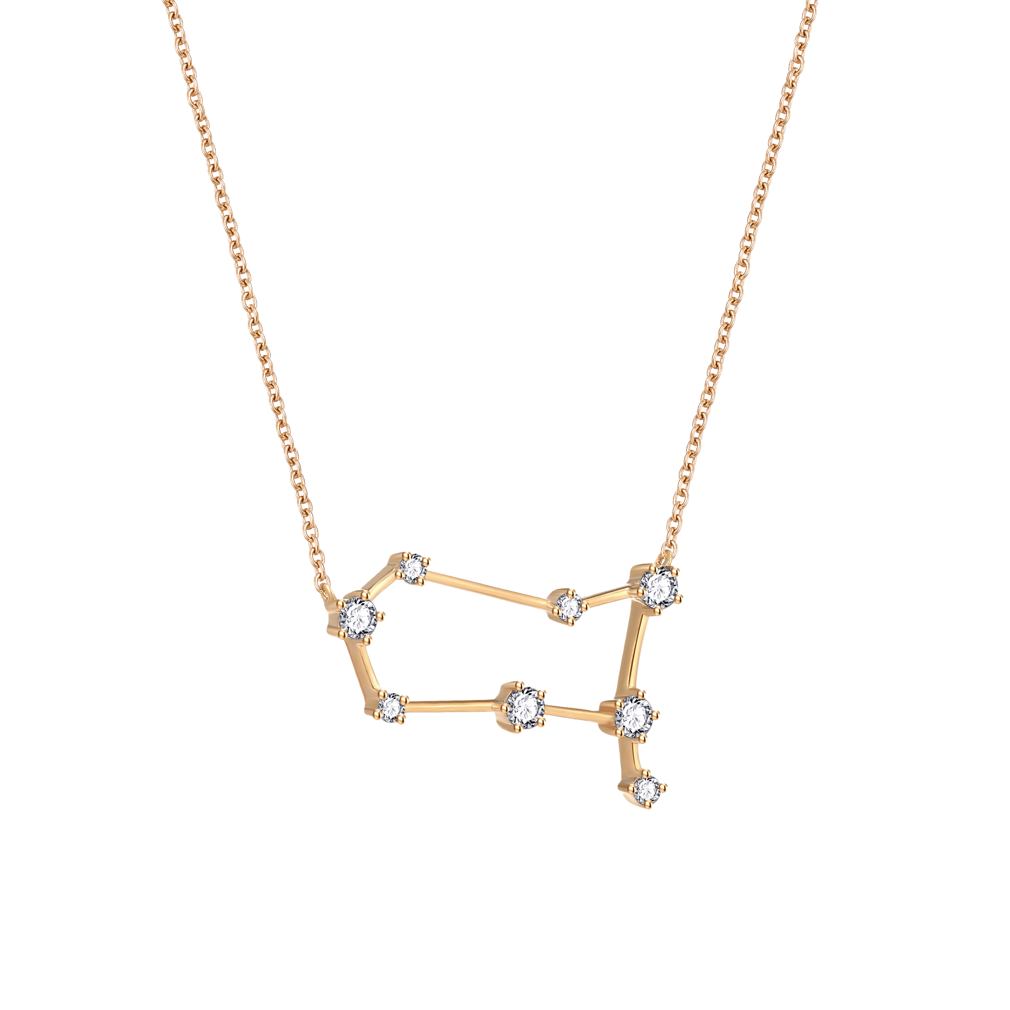 Gemini Zodiac Necklace | 18K yellow gold  | Jewelry | The Future Rocks