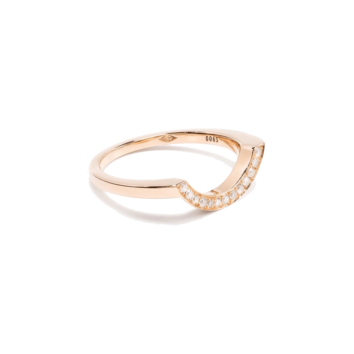 IntrÃ©pide Grand Arc PavÃ©e Ring | 18K rose gold / 6 / 0.1  | Jewelry | The Future Rocks