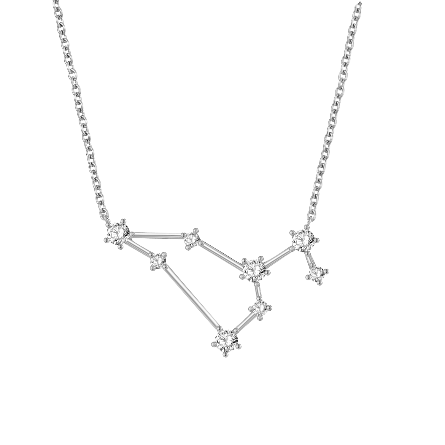 Leo Zodiac Necklace | 18K white gold  | Jewelry | The Future Rocks