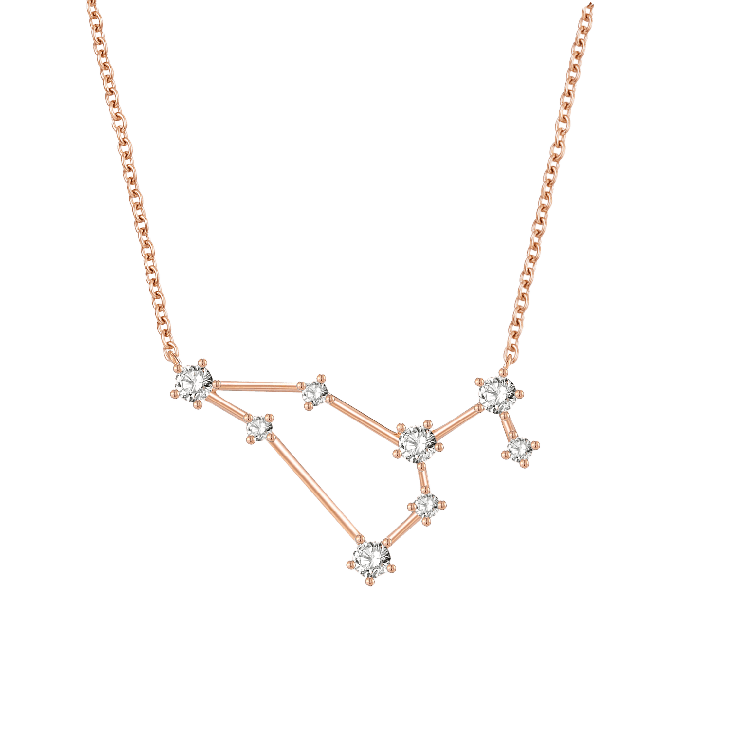 Leo Zodiac Necklace | 18K rose gold  | Jewelry | The Future Rocks