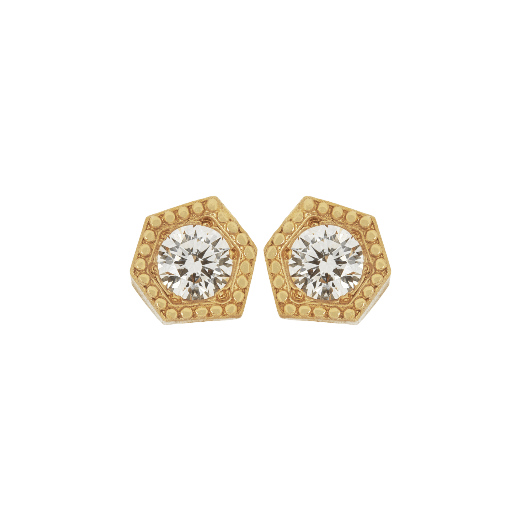 Nebula Stud Earrings | 18K yellow gold / Pair / 0.08ct  | Jewelry | The Future Rocks