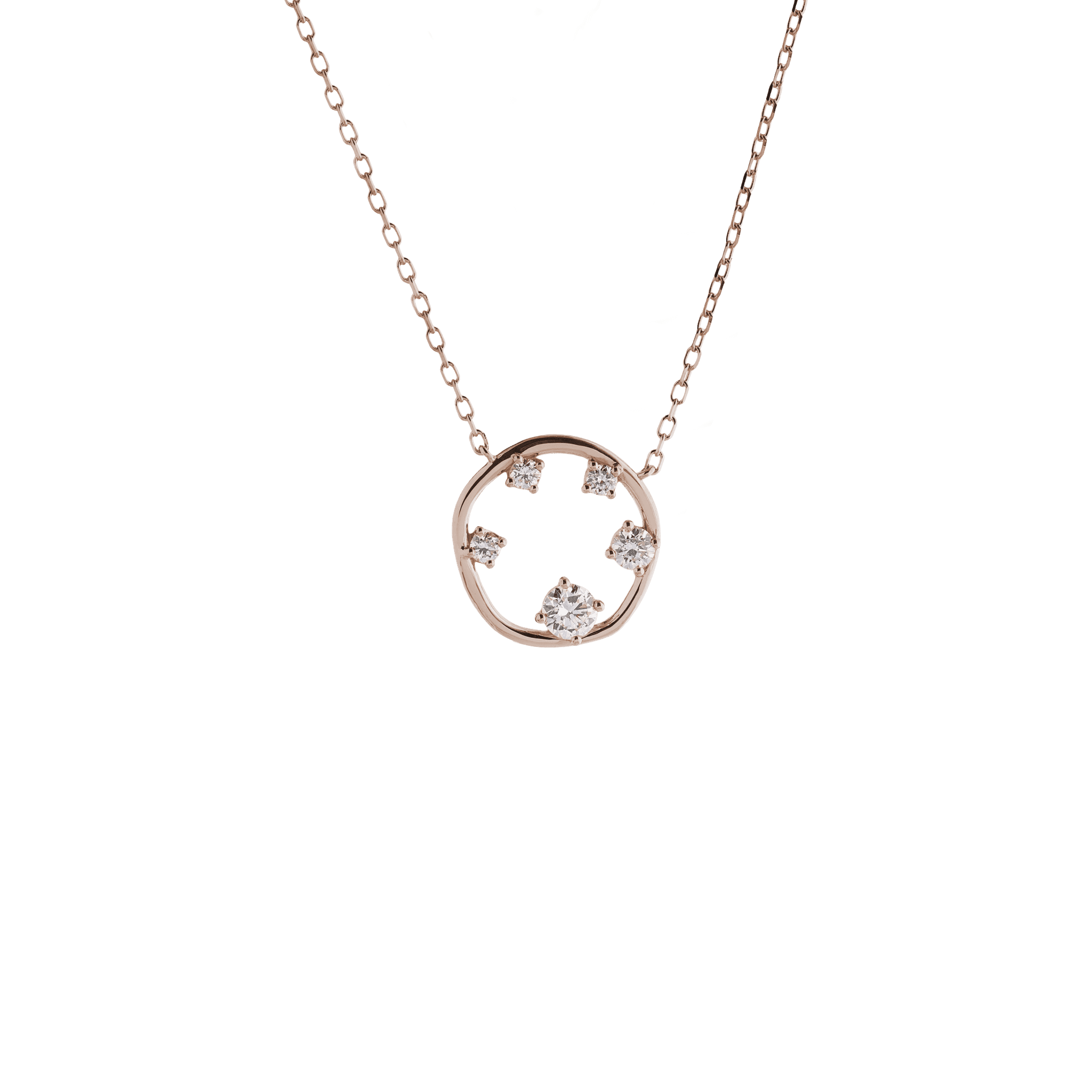 Lab-Grown Diamond Orbit Pendant Necklace | 18K rose gold / 0.2  | Jewelry | The Future Rocks