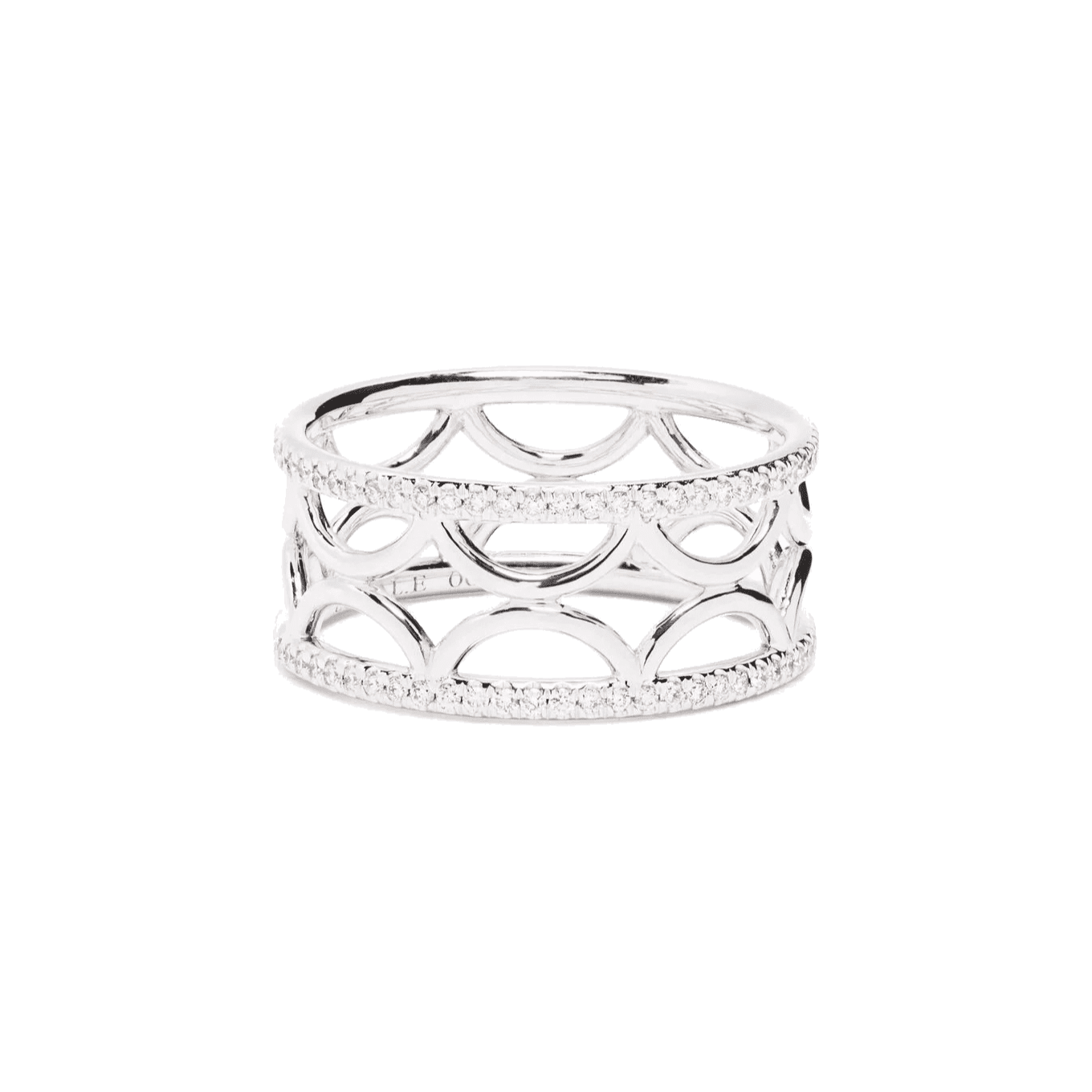 PerpÃ©tuel.le Semi-PavÃ©e Ring Band | 18K white gold / 11  | Jewelry | The Future Rocks