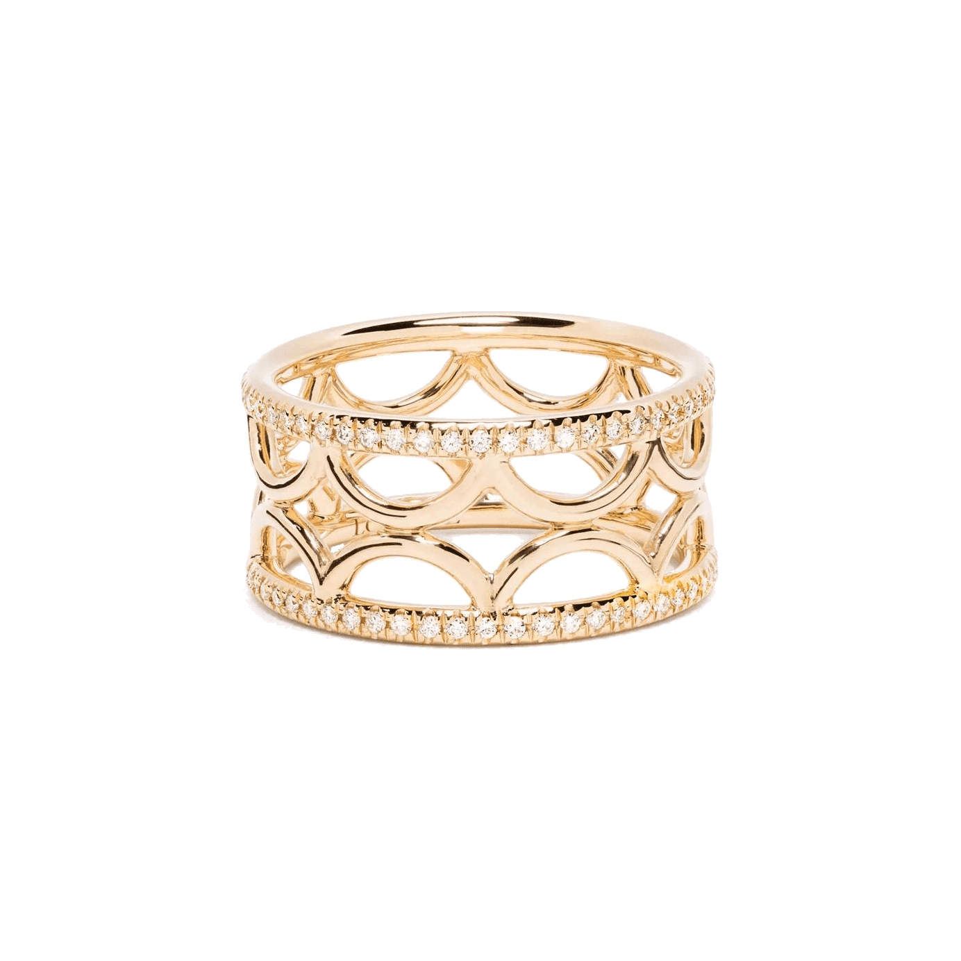 PerpÃ©tuel.le Semi-PavÃ©e Ring Band | 18K yellow gold / 8.5  | Jewelry | The Future Rocks