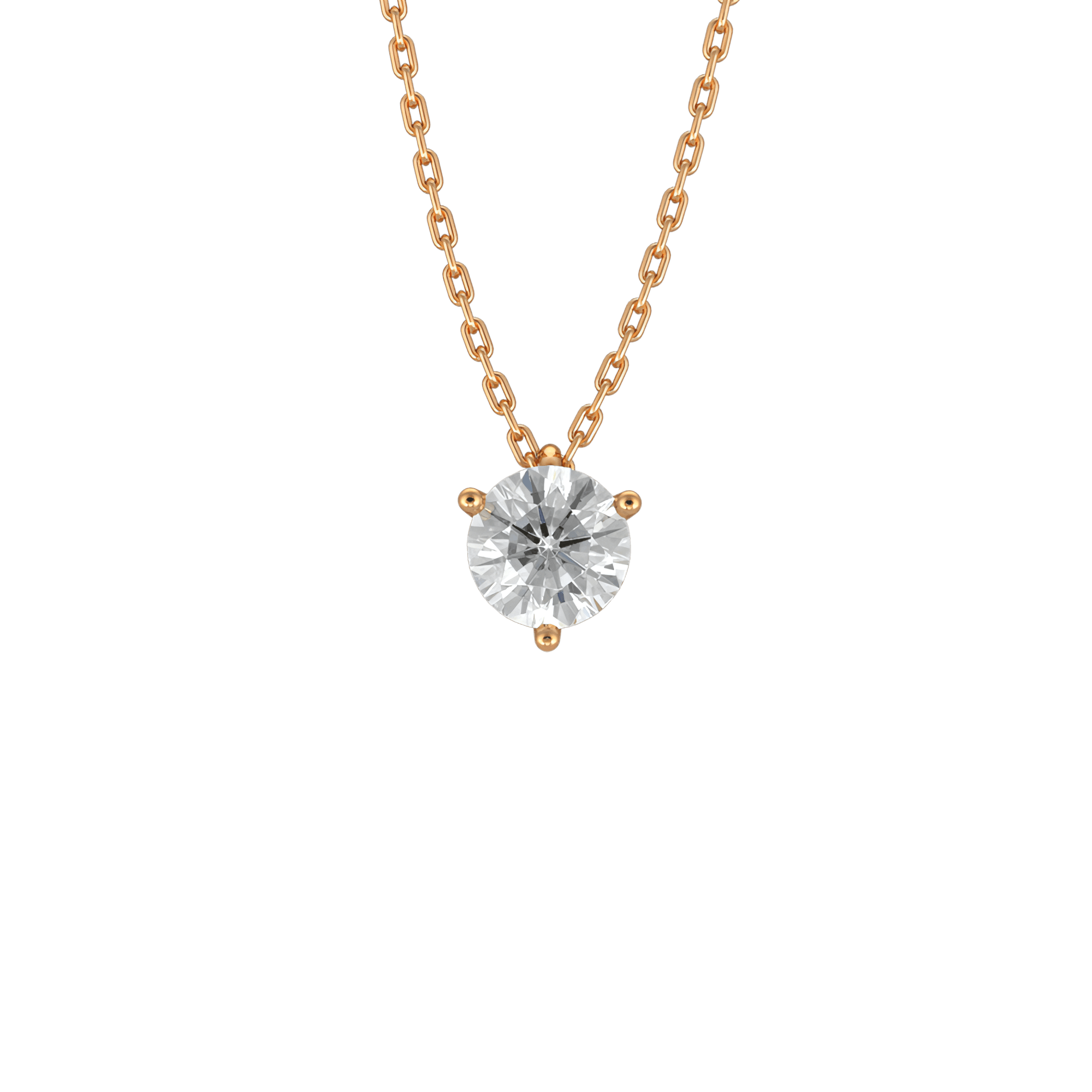 Pur.e Lab-Grown Diamond Solitaire Necklace | 18K yellow gold / Adjustable 370~430 mm / 14.6~16.9 in / 0.25ct  | Jewelry | The Future Rocks