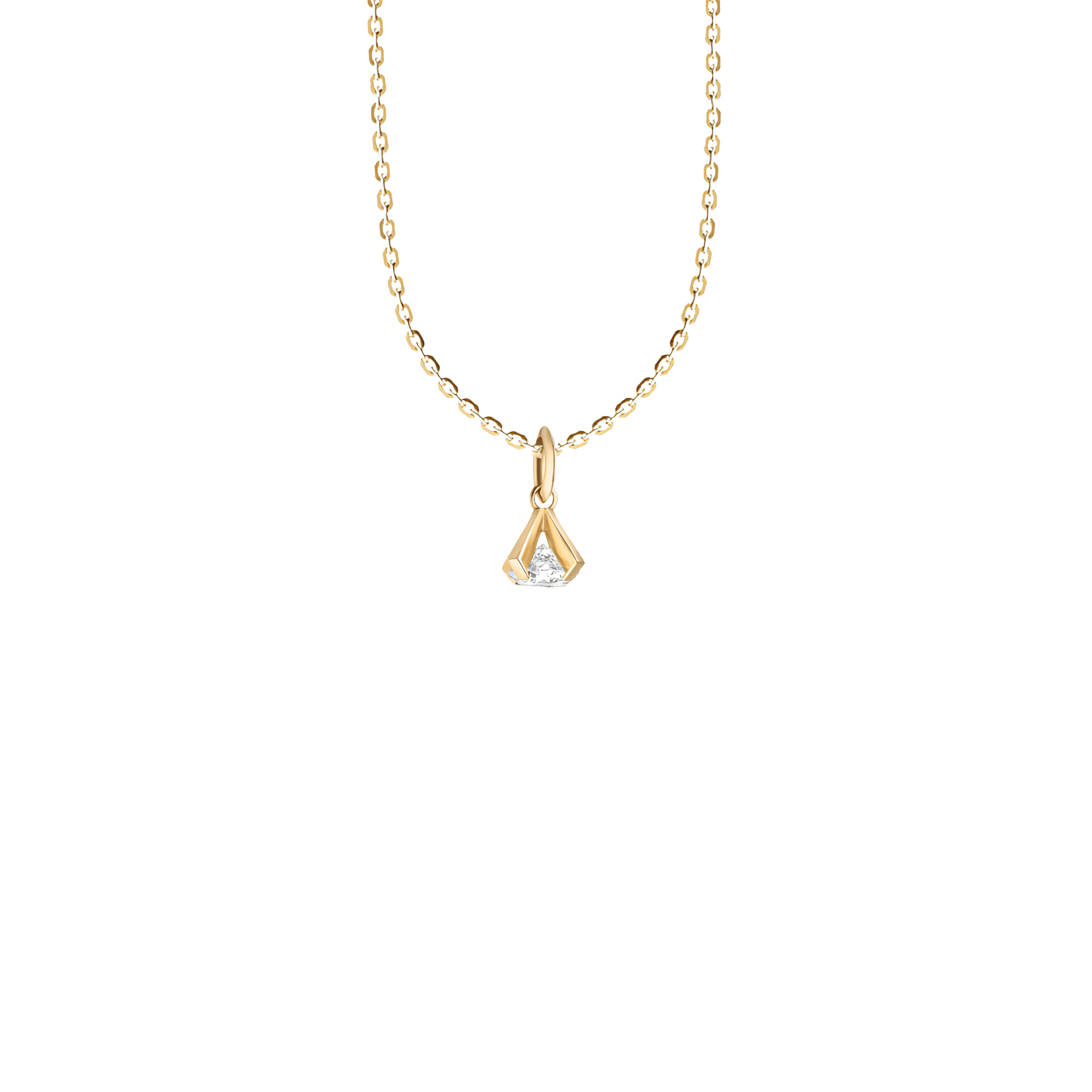 ReMind 18K Gold Lab-Grown Diamond Pendant Necklace | 18K yellow gold / Chain length 420mm / 16.5in / 0.53  | Jewelry | The Future Rocks