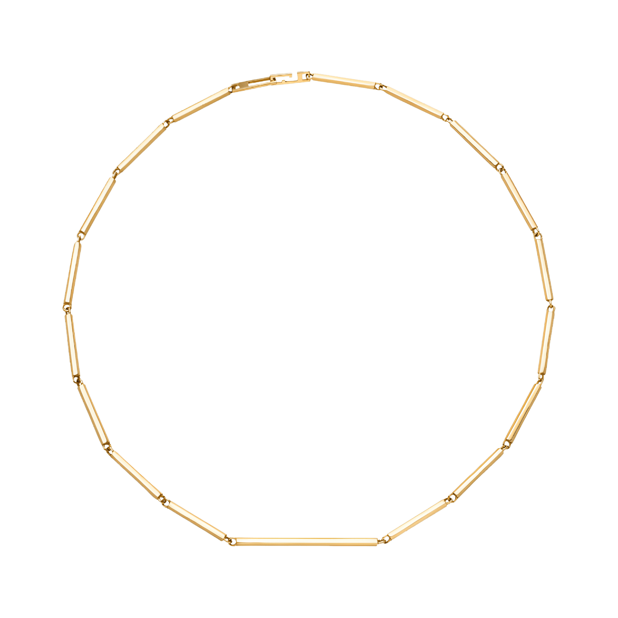 Sunray Gold Bar Chain Necklace | 18K yellow gold / Chain length 420mm / 16.5in  | Jewelry | The Future Rocks