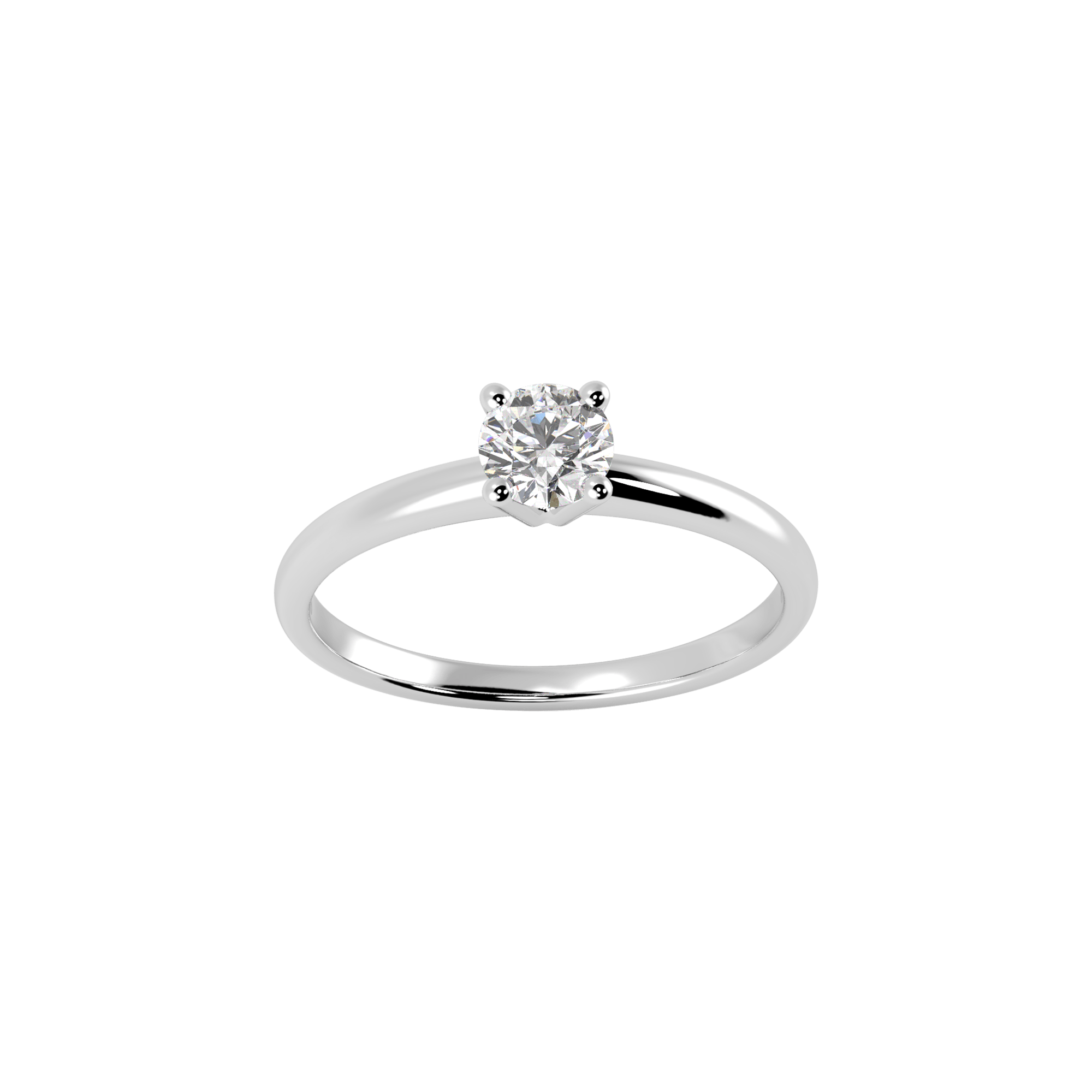 Lab-Grown Diamond Solitaire Ring | 18K white gold / 5.5 / 0.2ct  | Jewelry | The Future Rocks