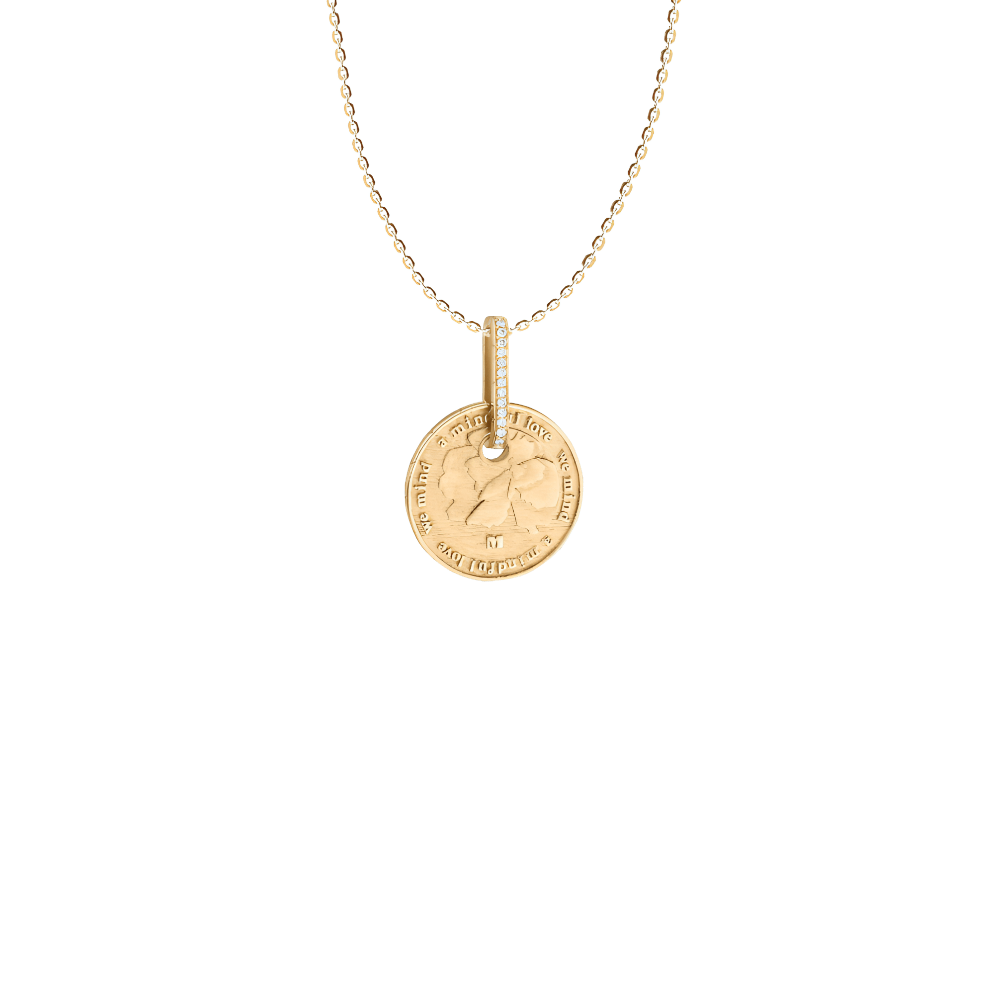 18K Recycled Gold Wild Flowers Diamond Pendant Necklace | 18K yellow gold / Chain length 420mm/16.5in / 0.104  | Jewelry | The Future Rocks