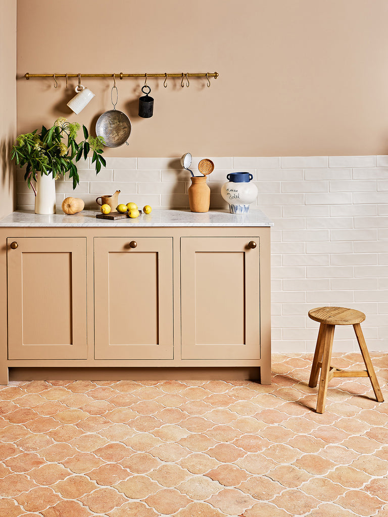 Ca' Pietra Marlborough Terracotta Handmade Arabesque Tiles stocked by Hyperion Tiles