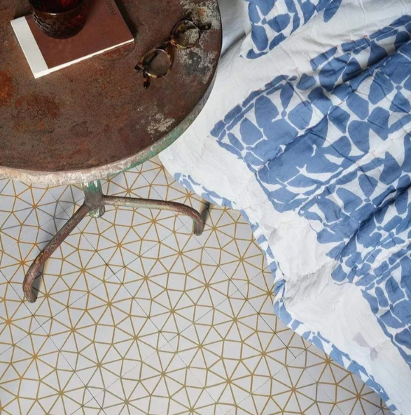 Perfect for statement floors, Bert & May's Anthropologie collection stocked by Hyperion Tiles