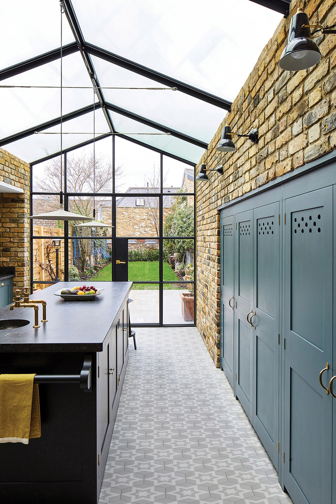 Ca' Pietra Nova Porcelain Cloud Tiles in the kitchen