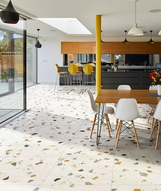 Ca' Pietra Piazza Porcelain Tiles Geo Pearl - stocked by Hyperion Tiles