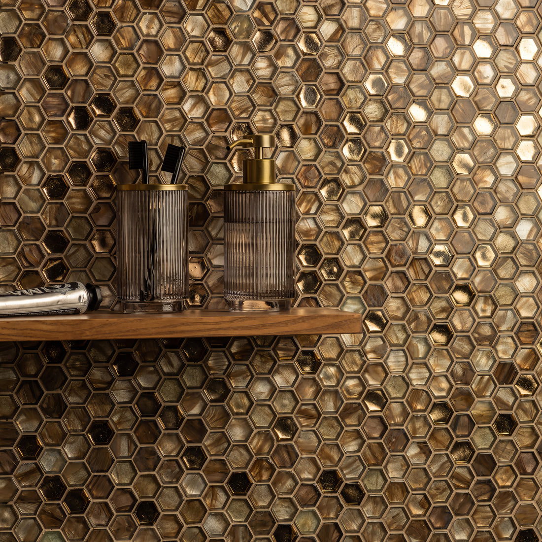 Stellar Aluminium Mosaic - Hyperion Tiles