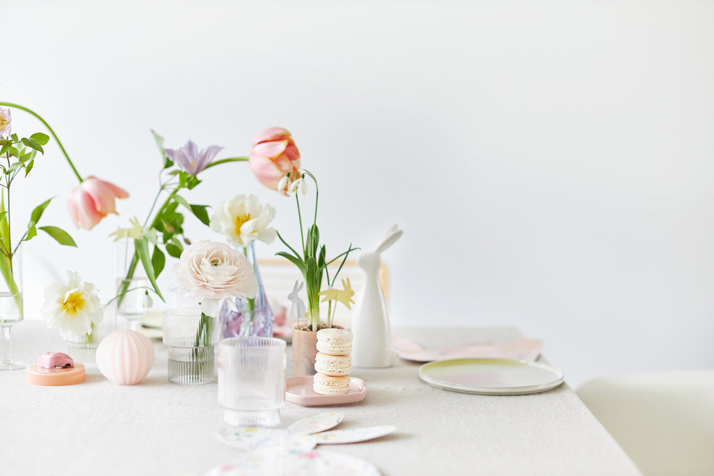 Pretty Easter color palette for choosing a colorful tile backsplash