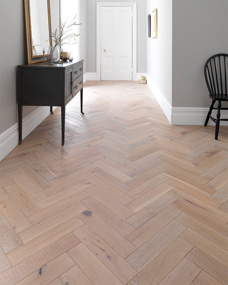 Woodpecker Goodrich Salted Oak engineered wood flooring stocked by Hyperion Tiles