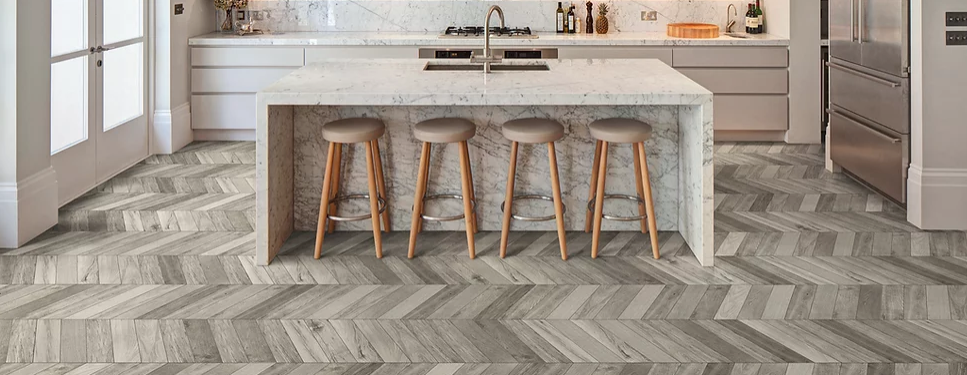 Minoli wood look Tree Soul Grey Chevron matt tiles