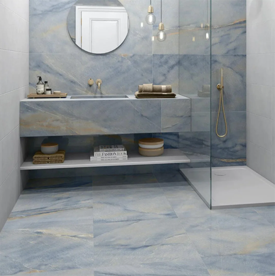 Signature Bahia Blue Gloss Tiles Hyperion Tiles