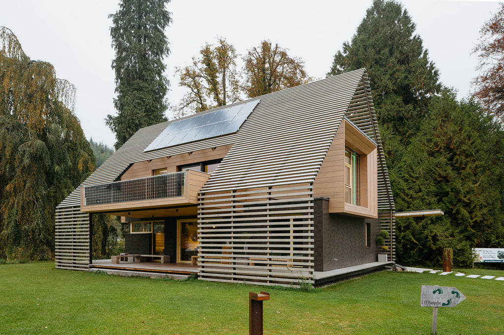 Heating comes within part of an energy management system in this Passive House