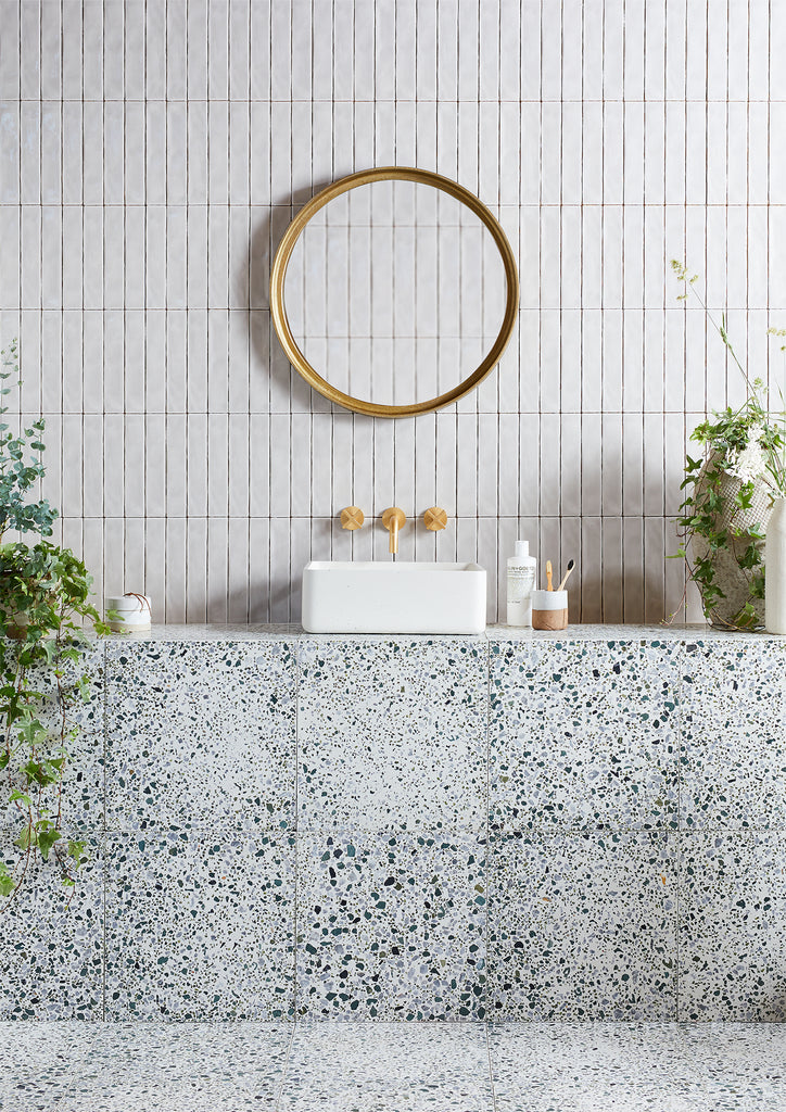 Bert & May fennel terrazzo patterned tiles from Hyperion Tiles