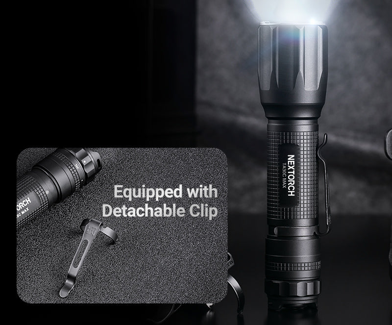 Nextorch TA30C 1600 Lumens Tactical Flashlight with 2 Steps Metal Tail  Switch,easily Get Momentary on And Strobe with Battery - AliExpress
