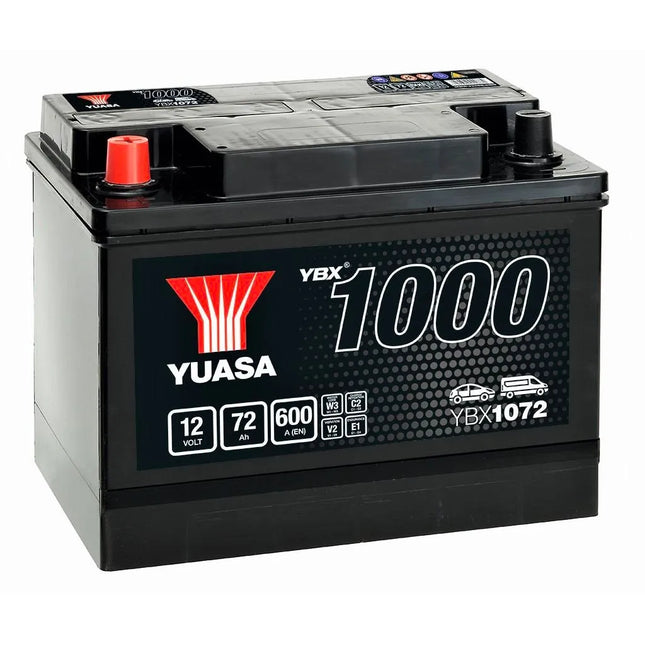 ybx5068 yuasa silver high performance car battery 12v 75ah hsb030