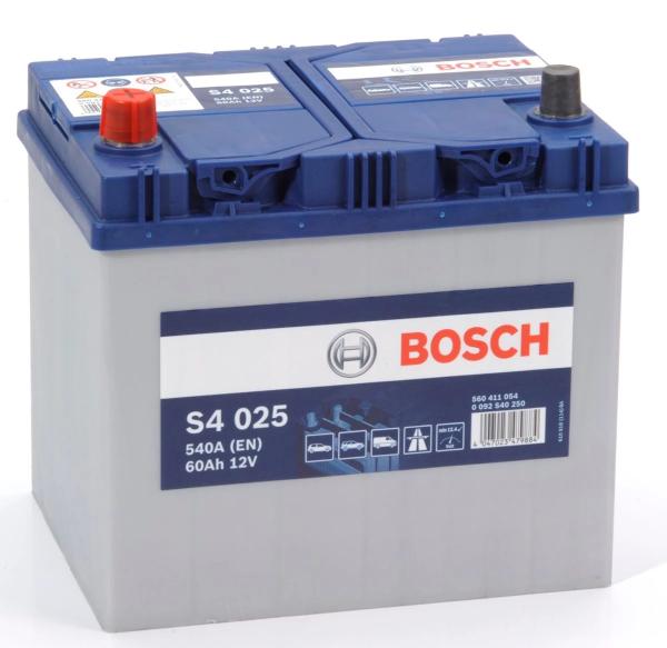 S4 024 BOSCH CAR BATTERY 12V 60AH CCA 540 amps Type