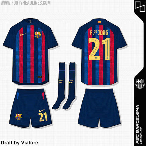 Barcelona 22/23 Home Kit Leaked